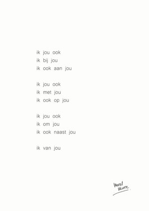 POSTER IK VAN JOU